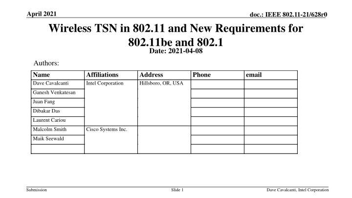 Wireless TSN in 802.11: New Requirements and Integration with 802.1