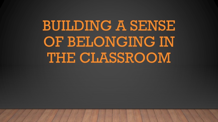 The Importance of Building a Sense of Belonging in Education