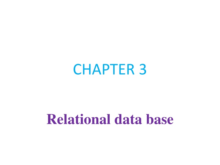 Relational Databases and File-Based Systems
