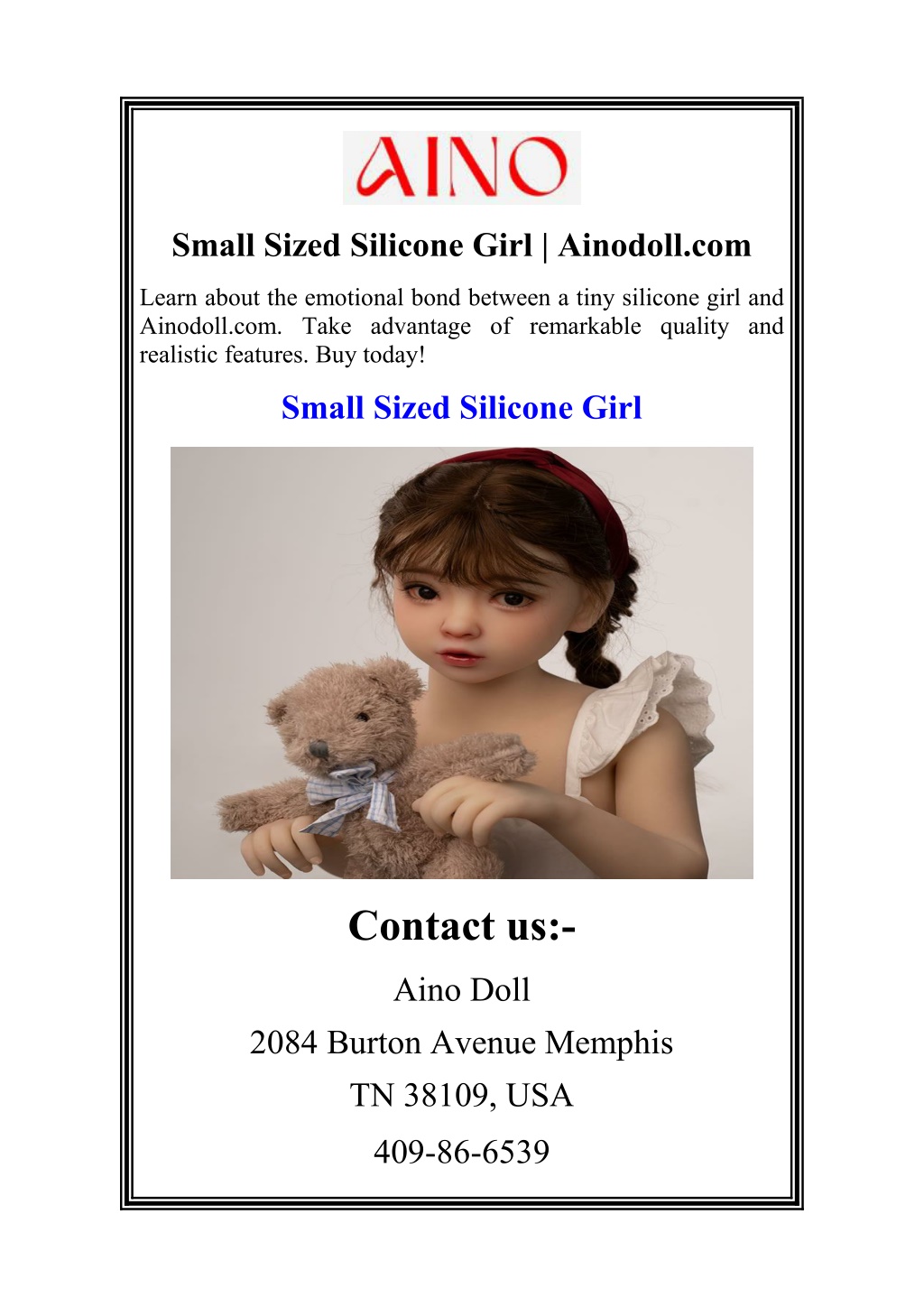 small sized silicone girl ainodoll com l.w