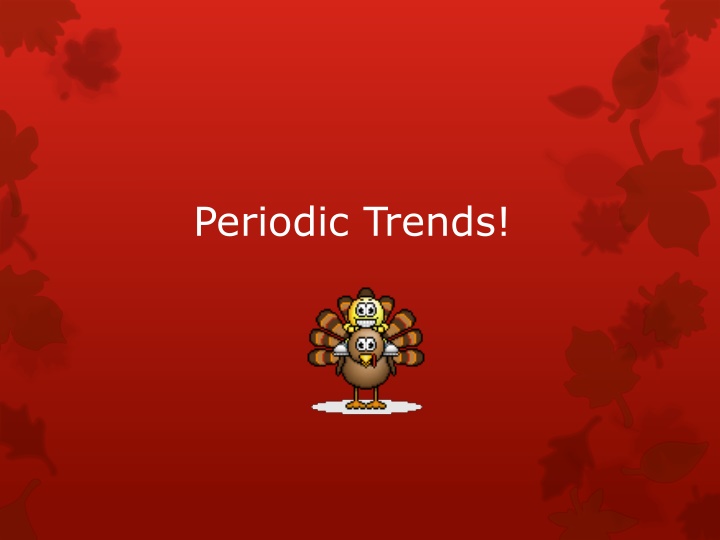 Periodic Trends: Atomic Radius and Ionization Energy