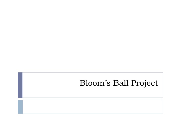 Engaging Blooms Ball Project Instructions