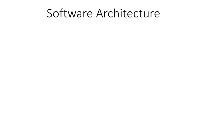 Software Architecture Patterns