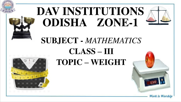 Exploring Weight Measurement in Mathematics for Class III