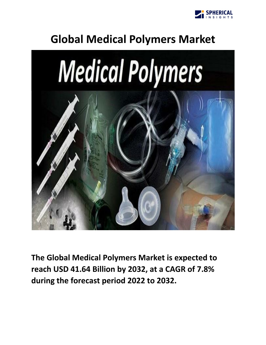 global medical polymers market l.w