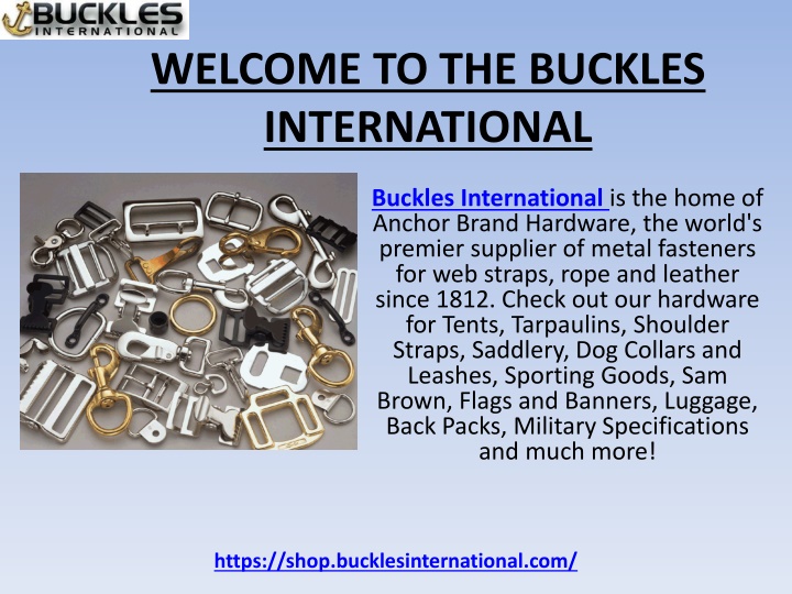 Buy Clips and Dees at Buckles International