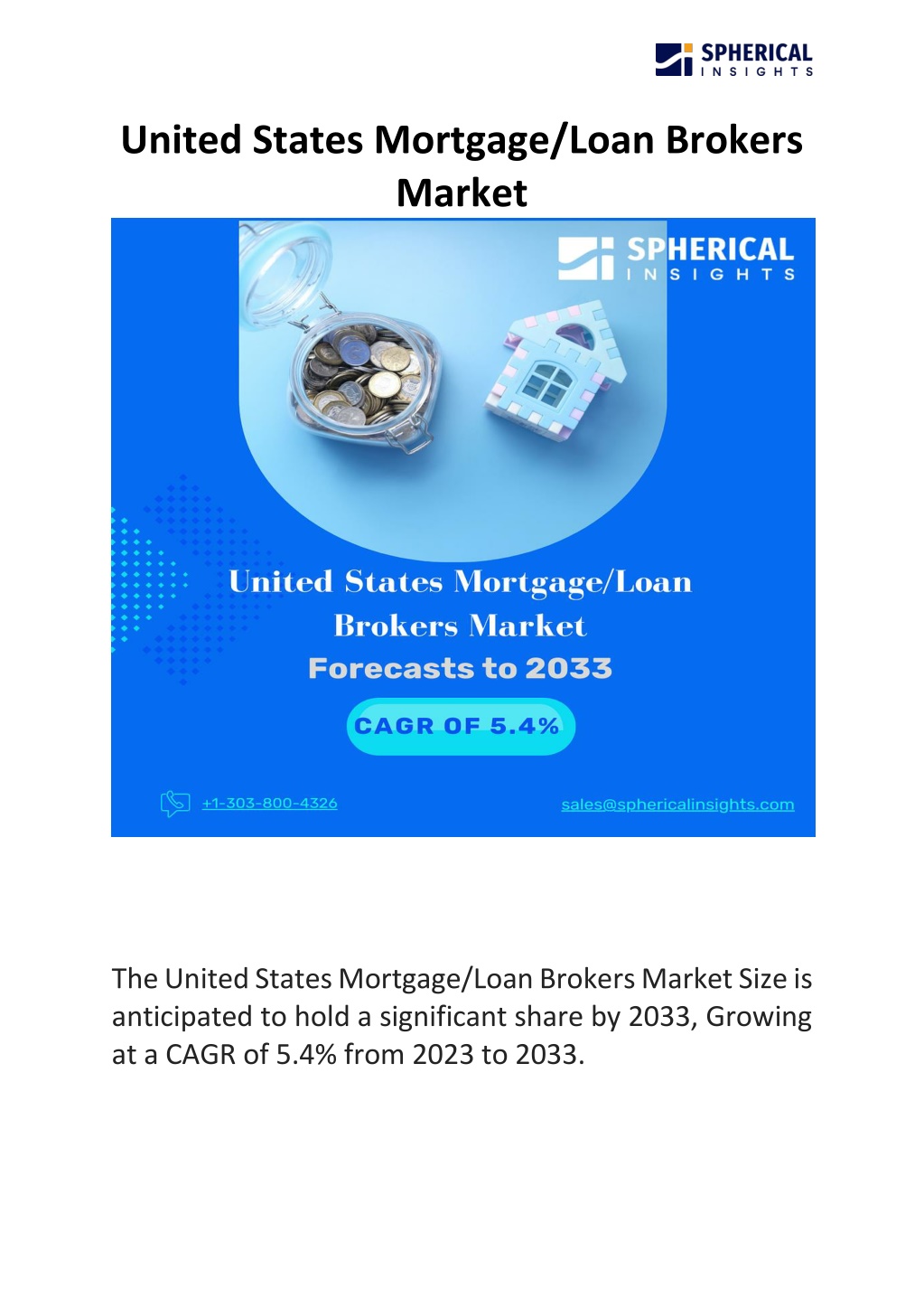 united states mortgage loan brokers market l.w