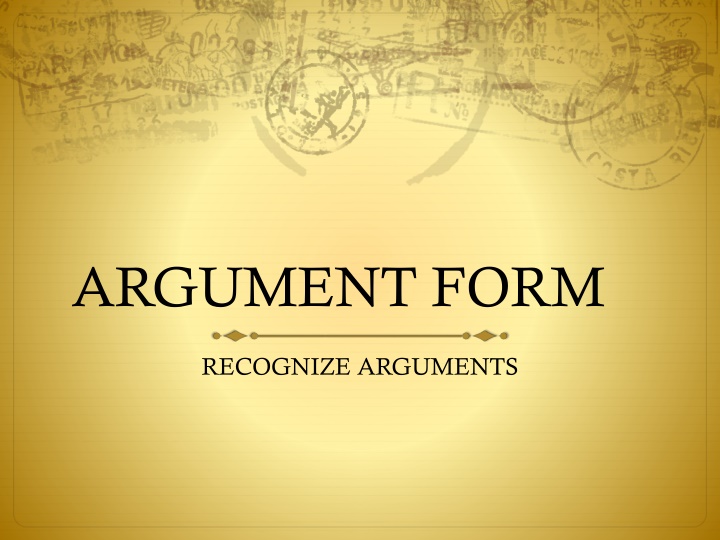 Logical Argument Examples with Premises and Conclusion