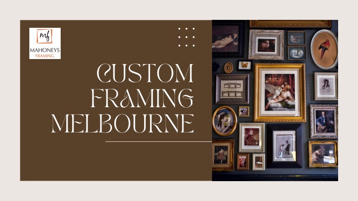 custom framing melbourne n.w