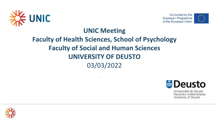 University of Deusto School of Psychology - Research and Collaboration Opportunities