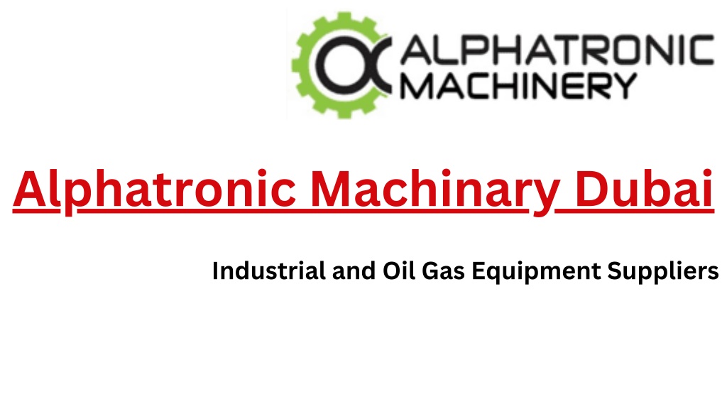 alphatronic machinary dubai l.w