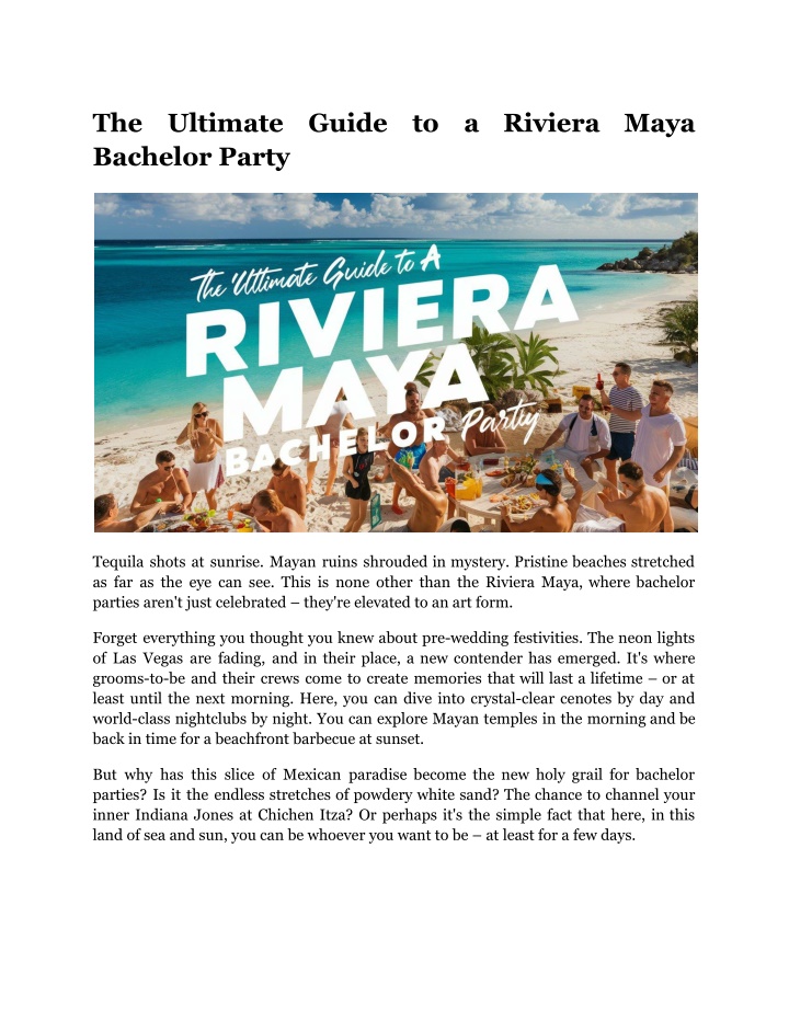 the bachelor party n.w