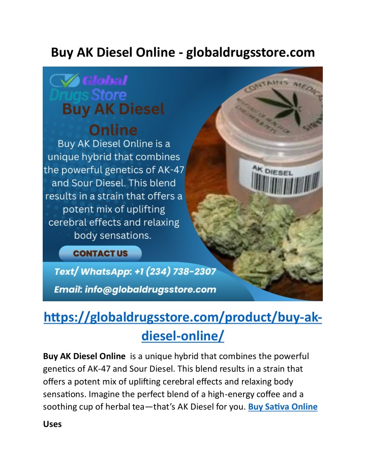 buy ak diesel online globaldrugsstore com n.w