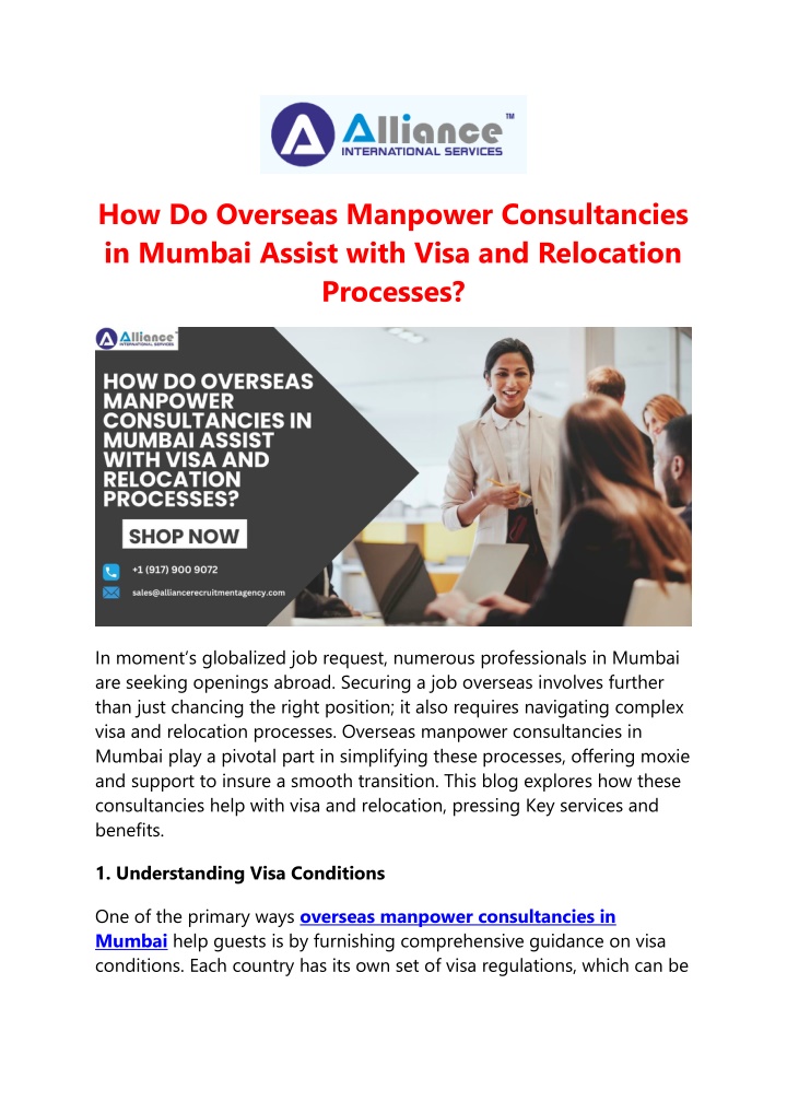 how do overseas manpower consultancies in mumbai n.w