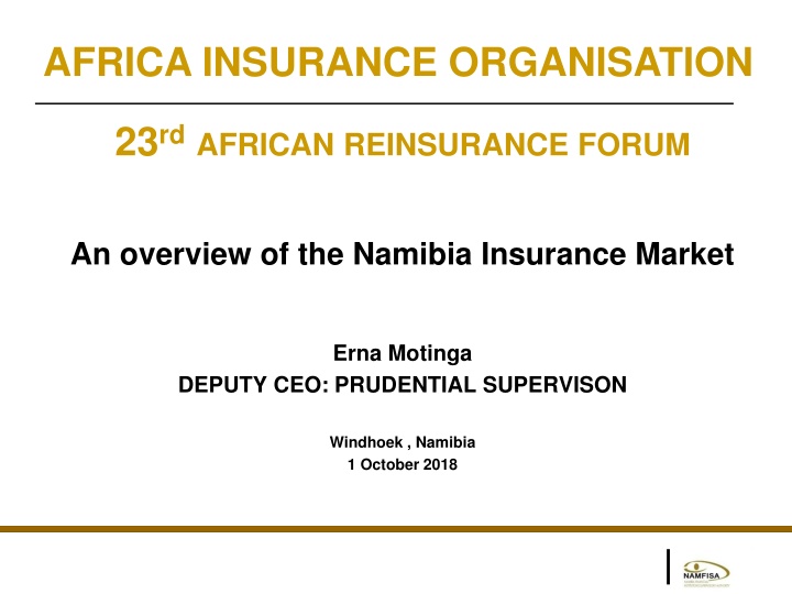 Overview of Namibia Insurance Market: Insights and Trends