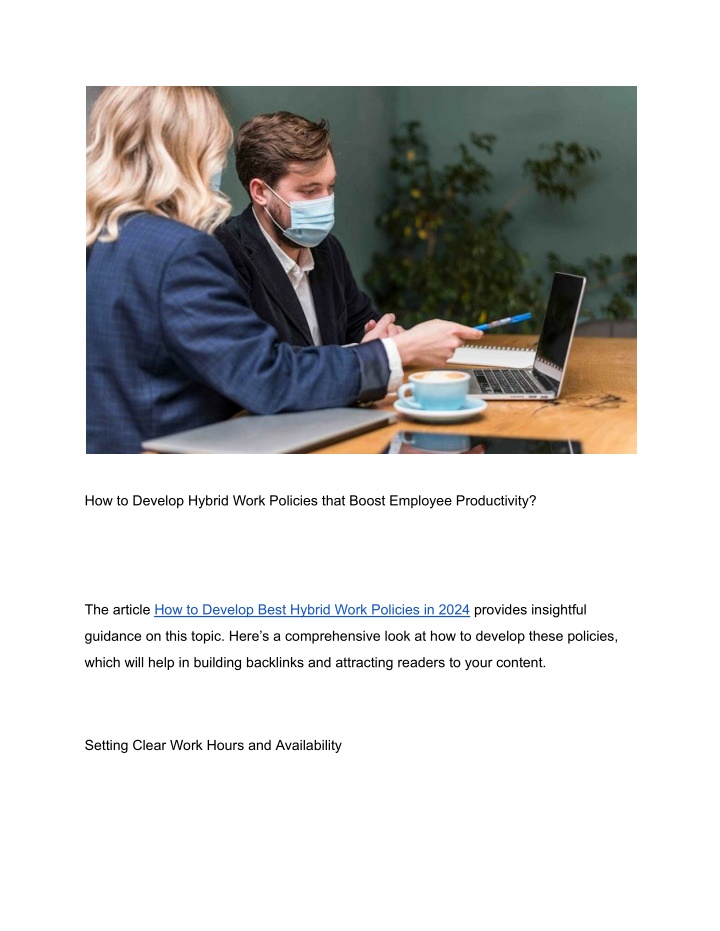 how to develop hybrid work policies that boost n.w