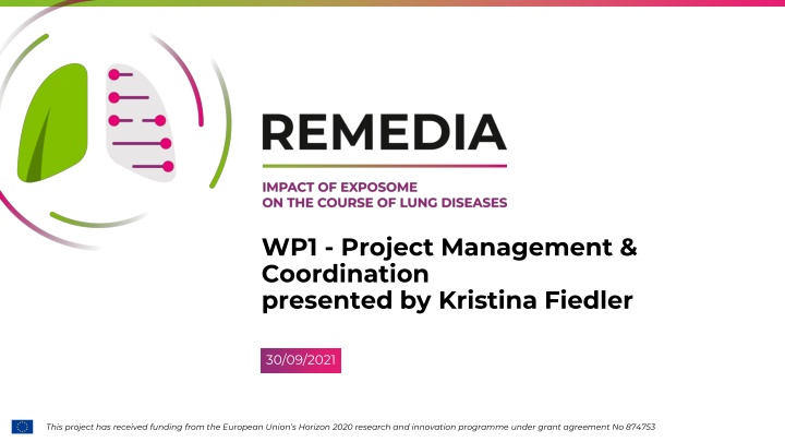 Recap of WP1 Project Management and Achievements