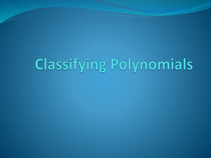 Polynomial Degrees and Special Names