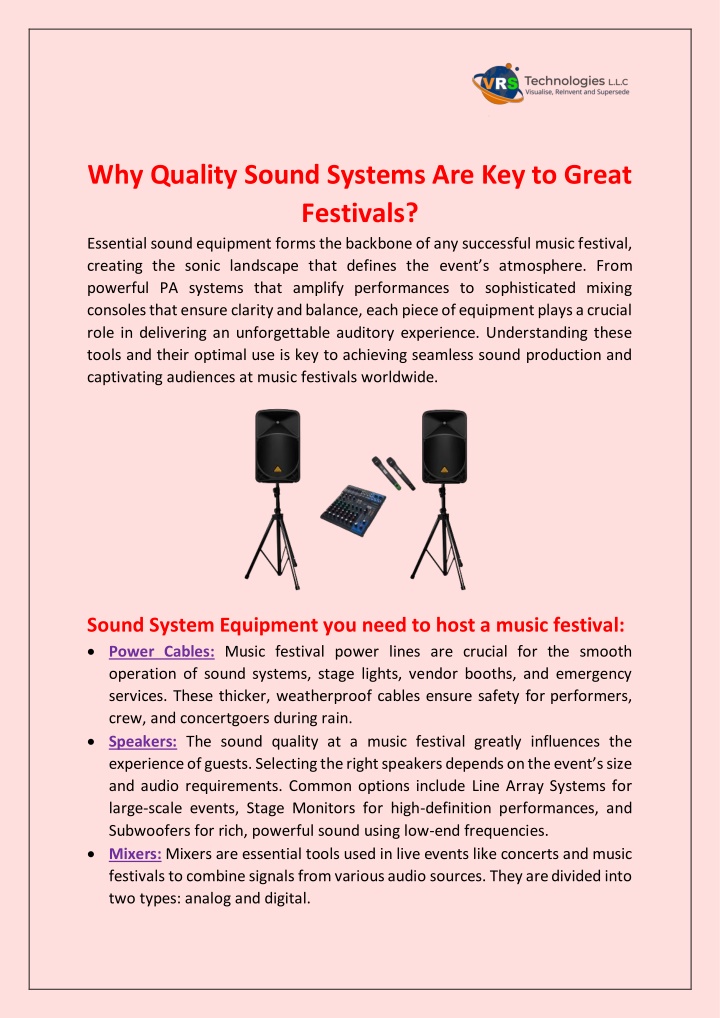 why quality sound systems are key to great n.w