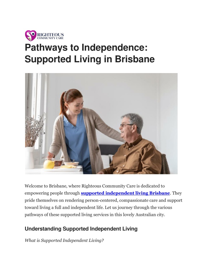 pathways to independence supported living n.w