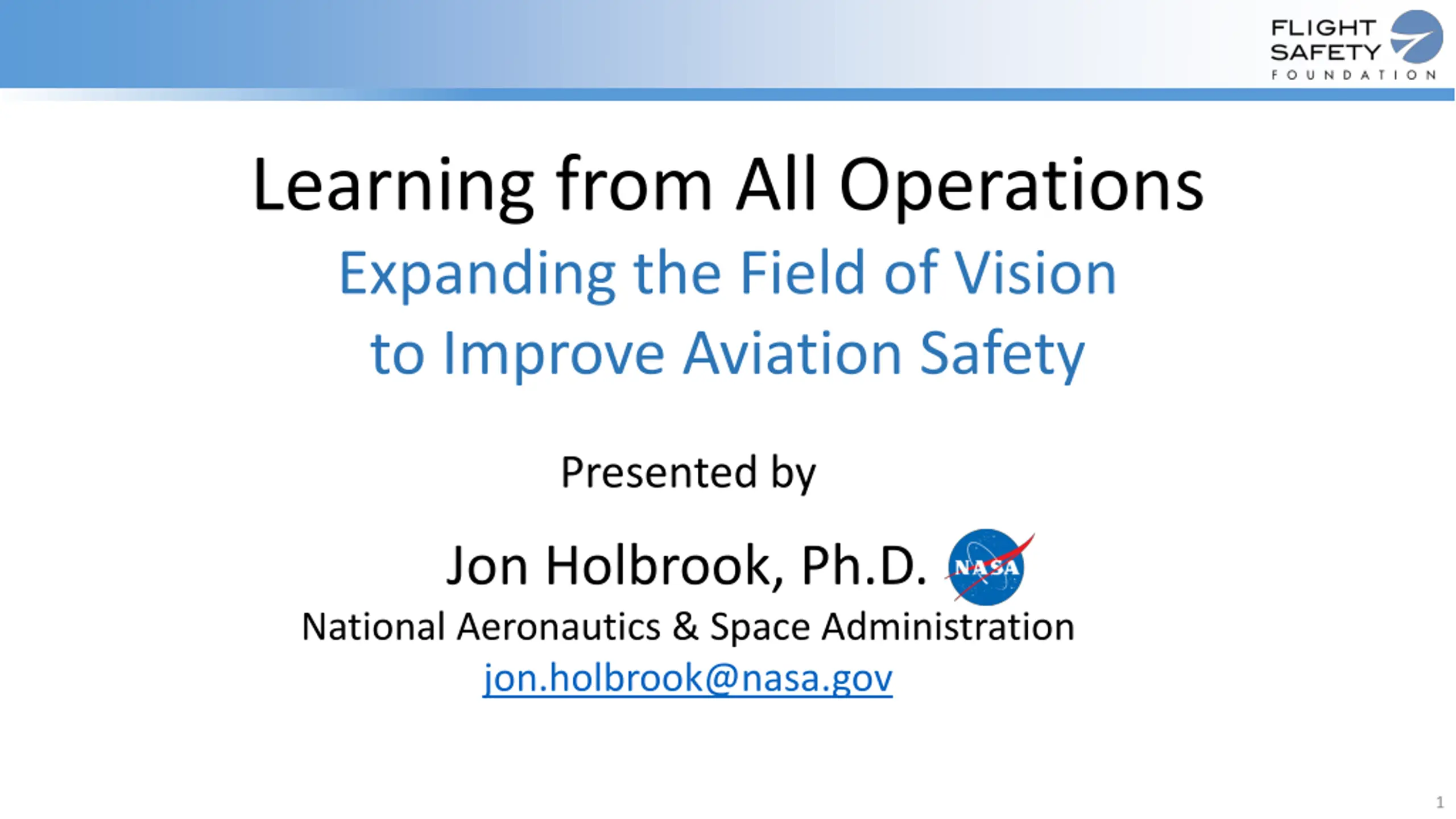 Enhancing Aviation Safety Through Broadened Operational Insights