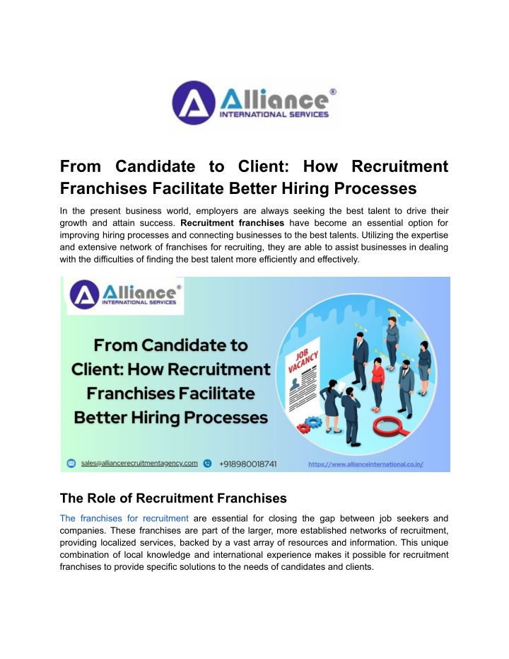 from candidate to client how recruitment n.w