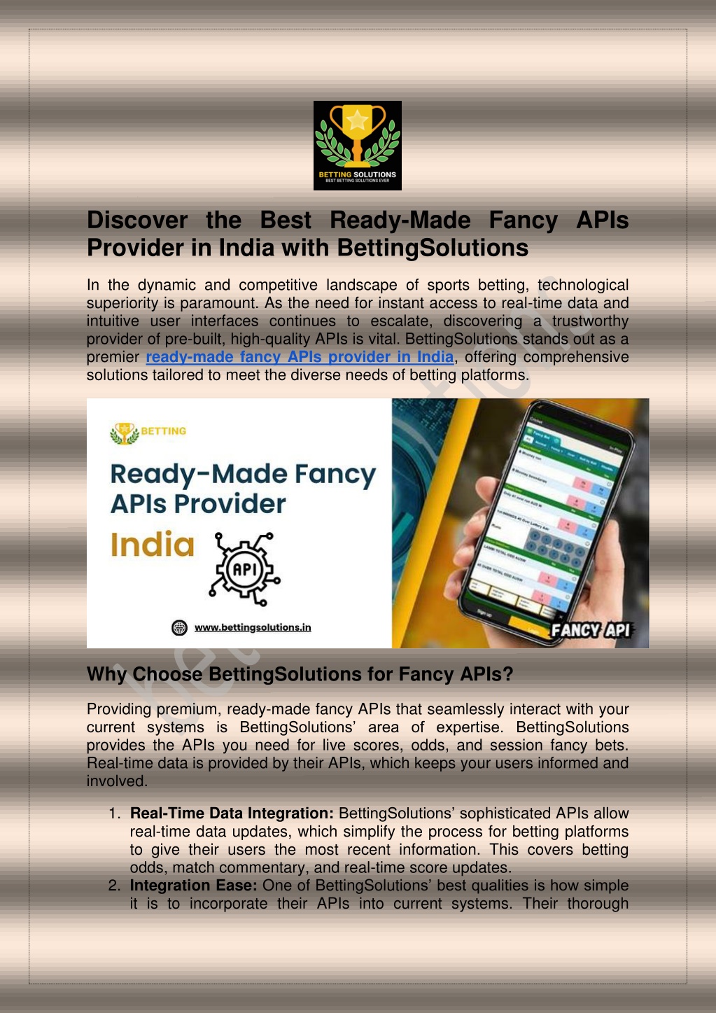 discover the best ready made fancy apis provider l.w