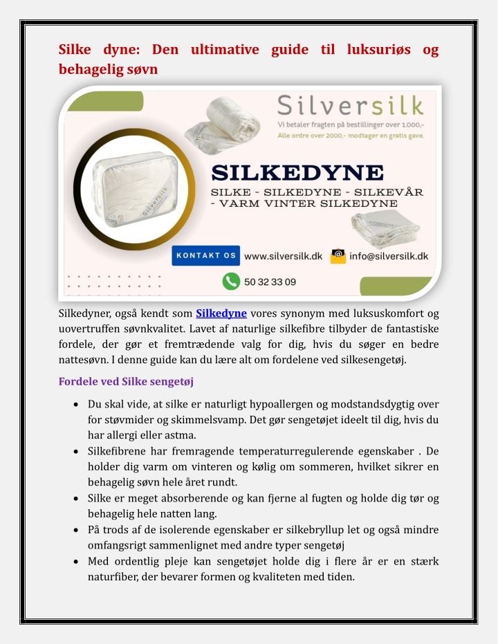 silke dyne den ultimative guide til luksuri n.w