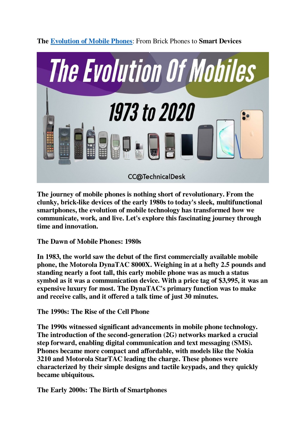 the evolution of mobile phones from brick phones l.w