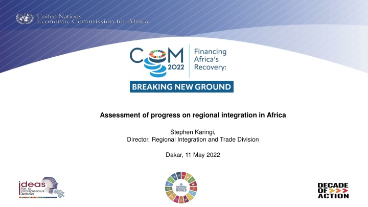 Assessment of Progress on Regional Integration in Africa: Key Messages and Recommendations