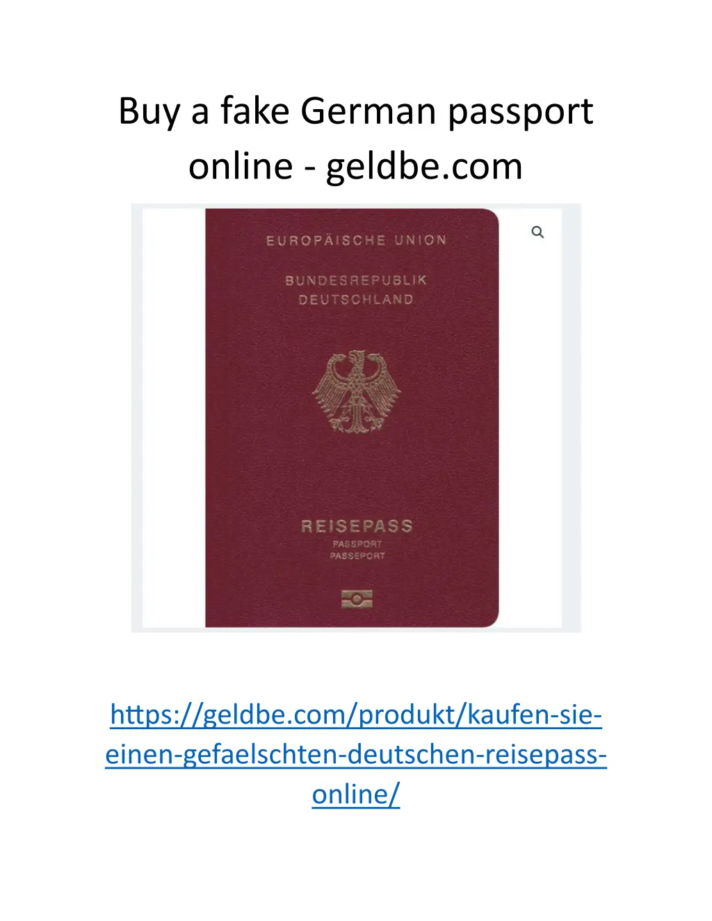 buy a fake german passport online geldbe com n.