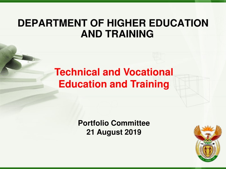 Initiatives and Challenges in Technical and Vocational Education and Training (TVET)