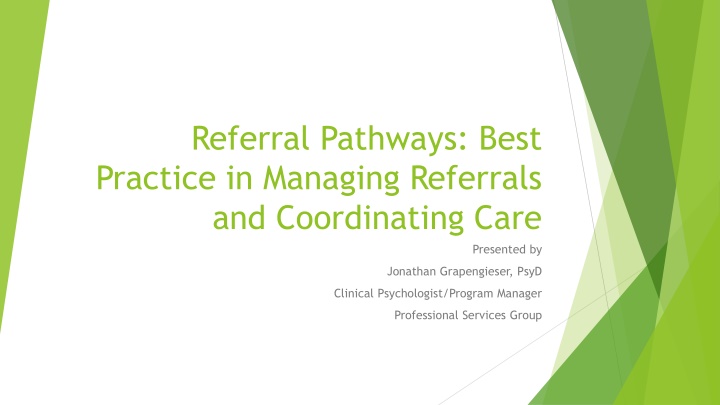 Best Practices in Referral Pathways for School-Based Mental Health Services