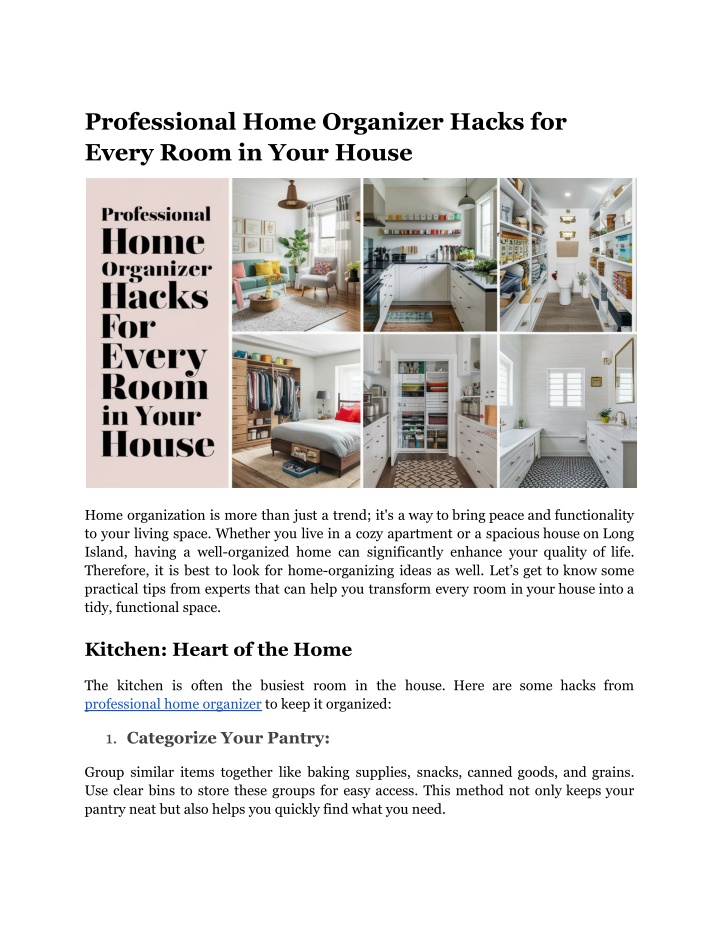 professional home organizer hacks for every room n.w