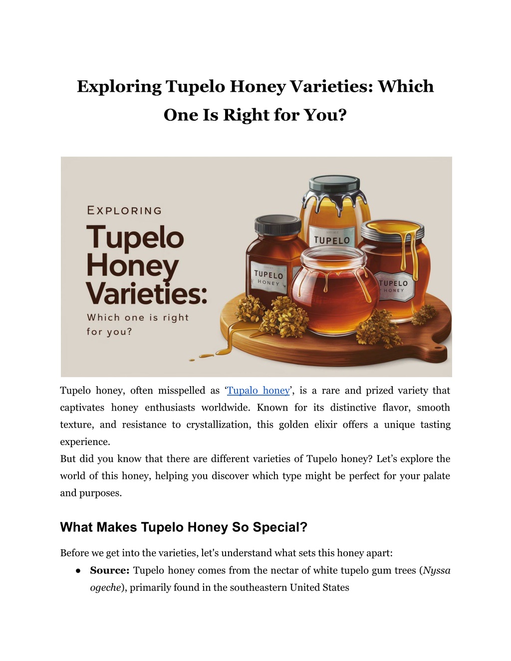 exploring tupelo honey varieties which l.w