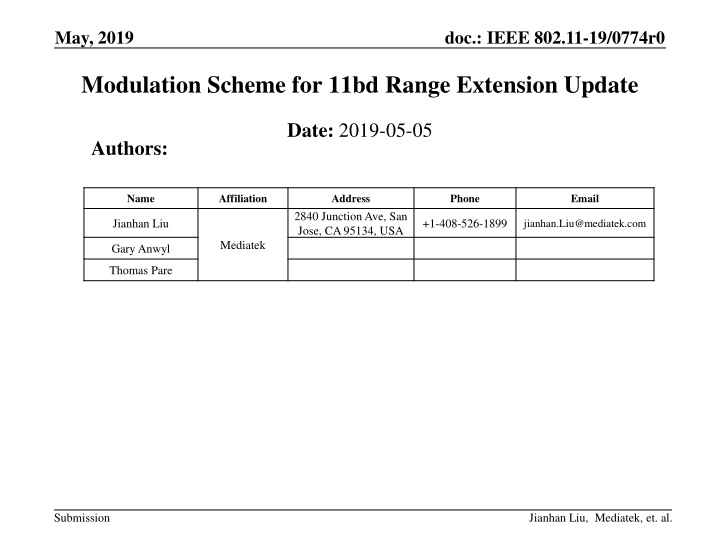 Modulation Schemes for IEEE 802.11bd Range Extension