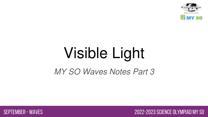 Visible Light and Its Interactions