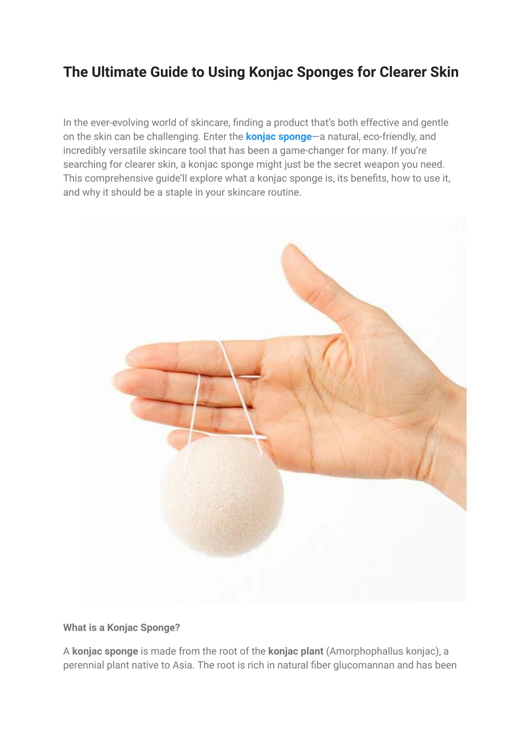 the ultimate guide to using konjac sponges l.w