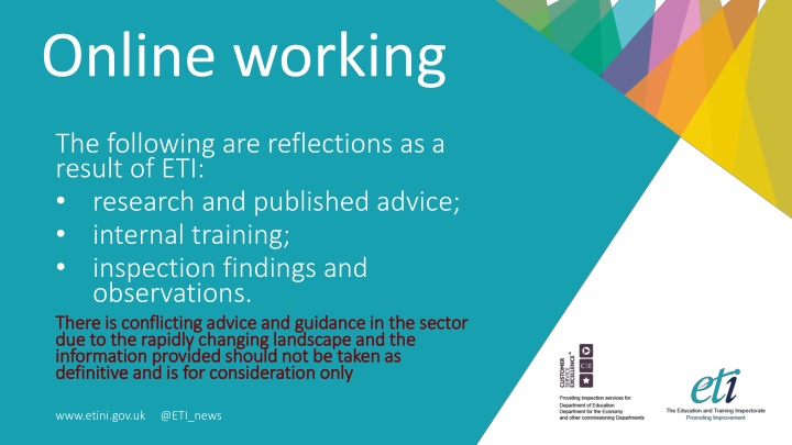 Online Working Safeguarding Principles During the COVID-19 Pandemic