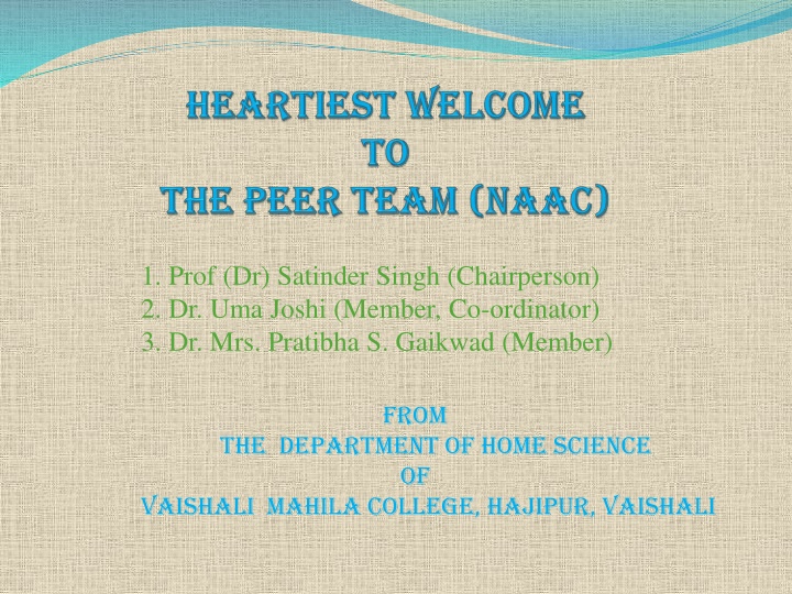 Department of Home Science at Vaishali Mahila College: Nurturing Excellence in Education and Research