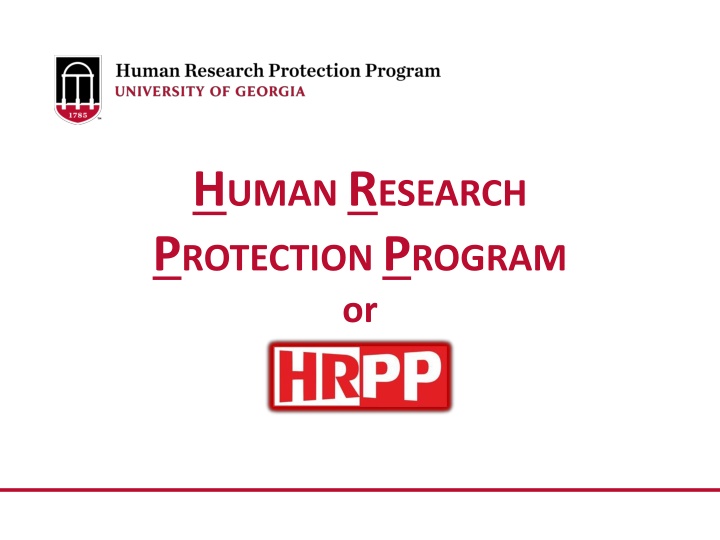 UGA's Human Research Protection Program