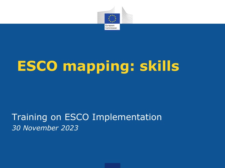 Mapping Methodology for Establishing ESCO Relations