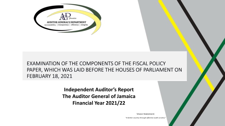 Examination of Components of Fiscal Policy Paper Laid Before Parliament