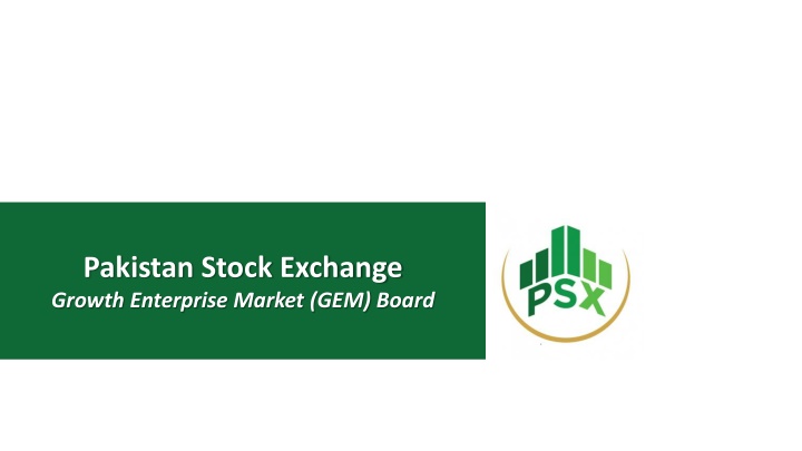 Economic Impact and Opportunities: Pakistan Stock Exchange Growth Enterprise Market
