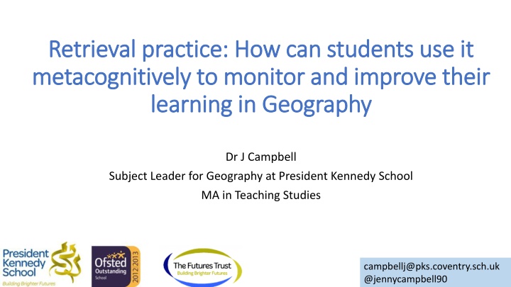 Enhancing Geography Learning Through Metacognitive Strategies and Retrieval Practice