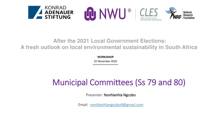 Local Environmental Sustainability Workshop Post-2021 Elections in South Africa