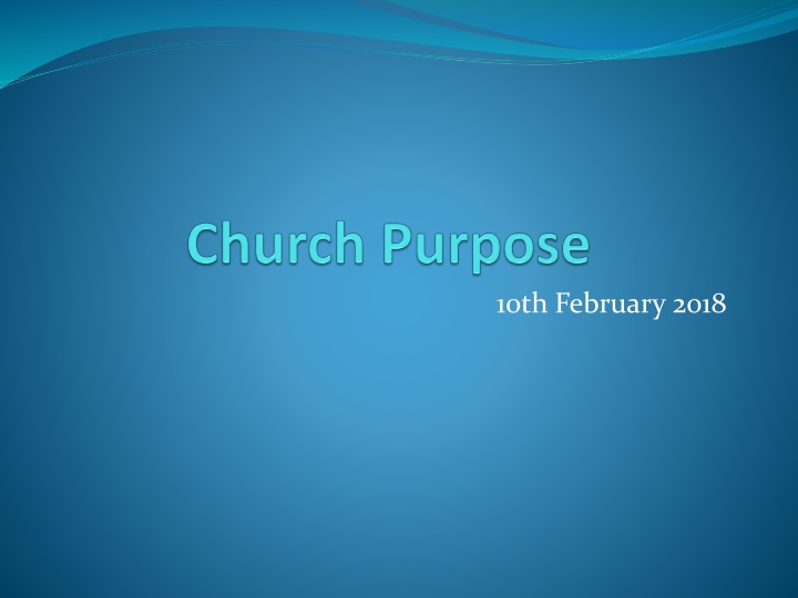 The Purpose of the Church: Love in Action