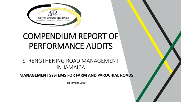 Strengthening Road Management in Jamaica: Lessons Learned and Recommendations