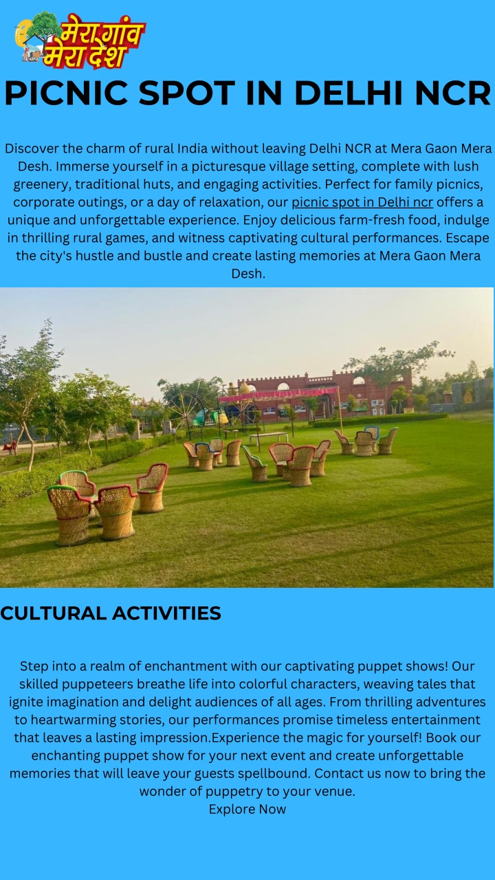 picnic spot in delhi ncr n.w