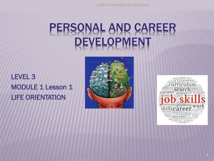 Personal and Career Development: Skills and Abilities